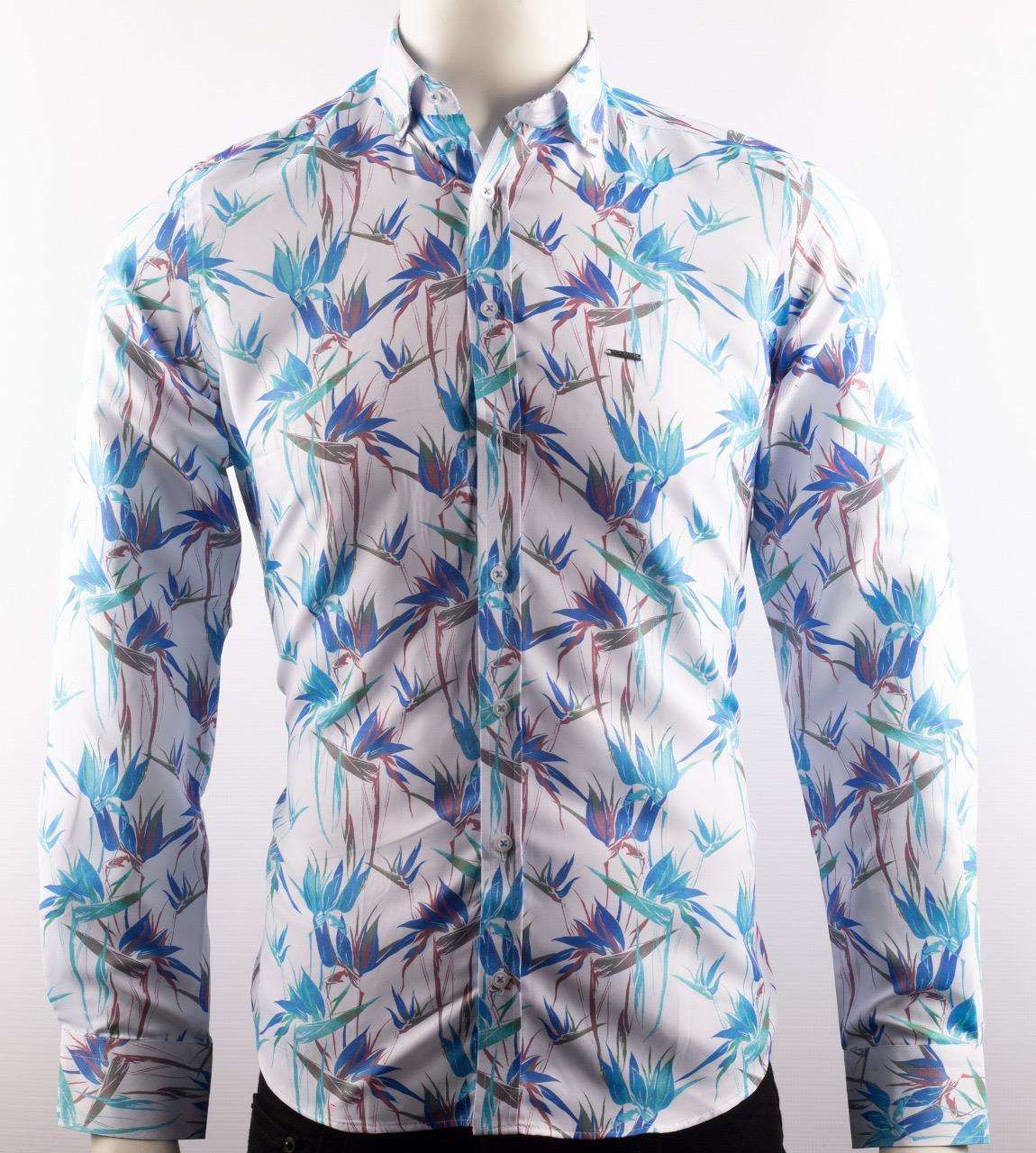 Trendy Men's Floral Print Shirt Perfect for Casual and Formal Occasions