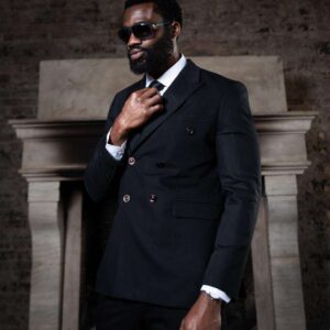 Classic Black Double-Breasted Suit: Timeless Elegance for Modern Men