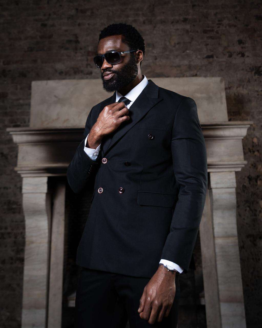 Classic Black Double-Breasted Suit: Timeless Elegance for Modern Men