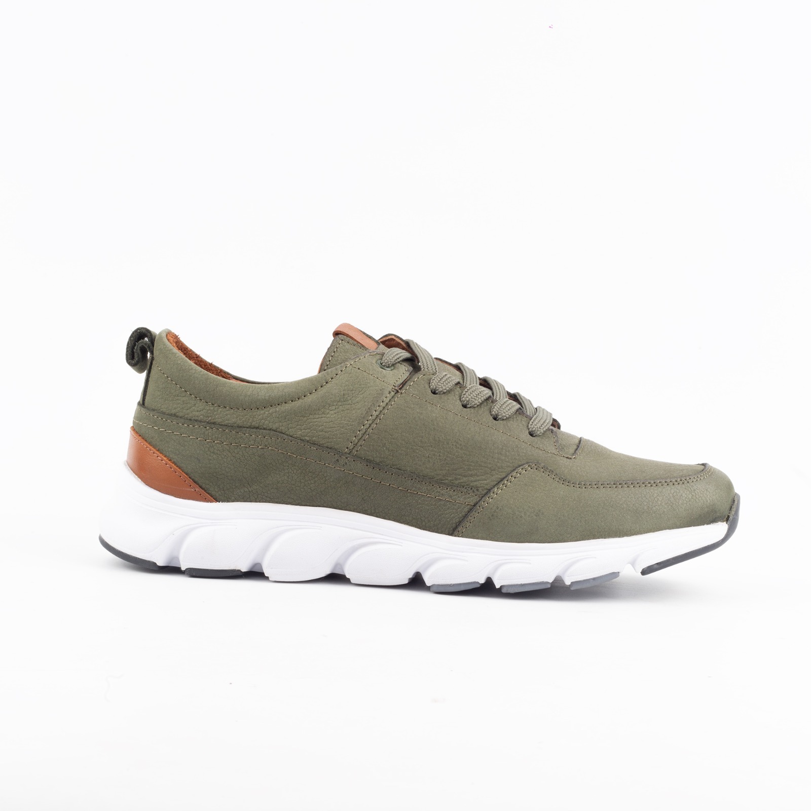 Men’s Olive Green Casual Sneakers Stylish & Comfortable Everyday Footwear (M13232)